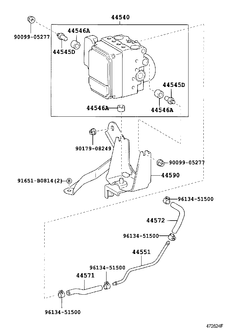 44546-42090 CUSHION, BRAKE ACTUATOR BOLT product image