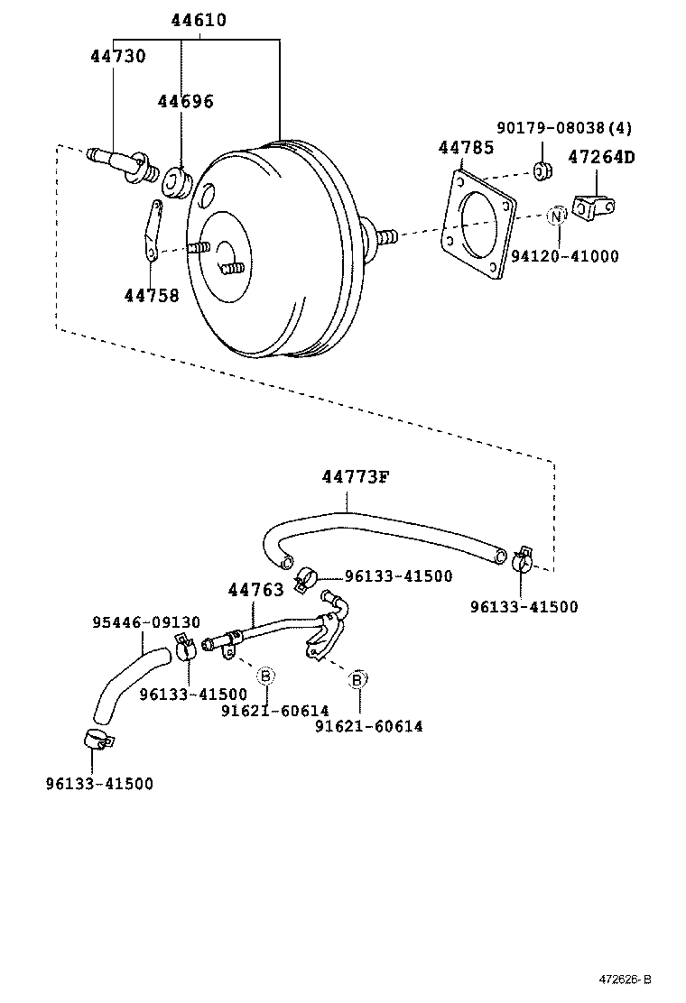 44730-02030 VALVE ASSY, VACUUM CHECK(FOR BRAKE) product image