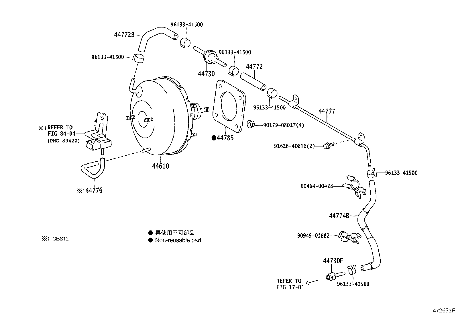 44610-43010 BOOSTER ASSY, BRAKE product image