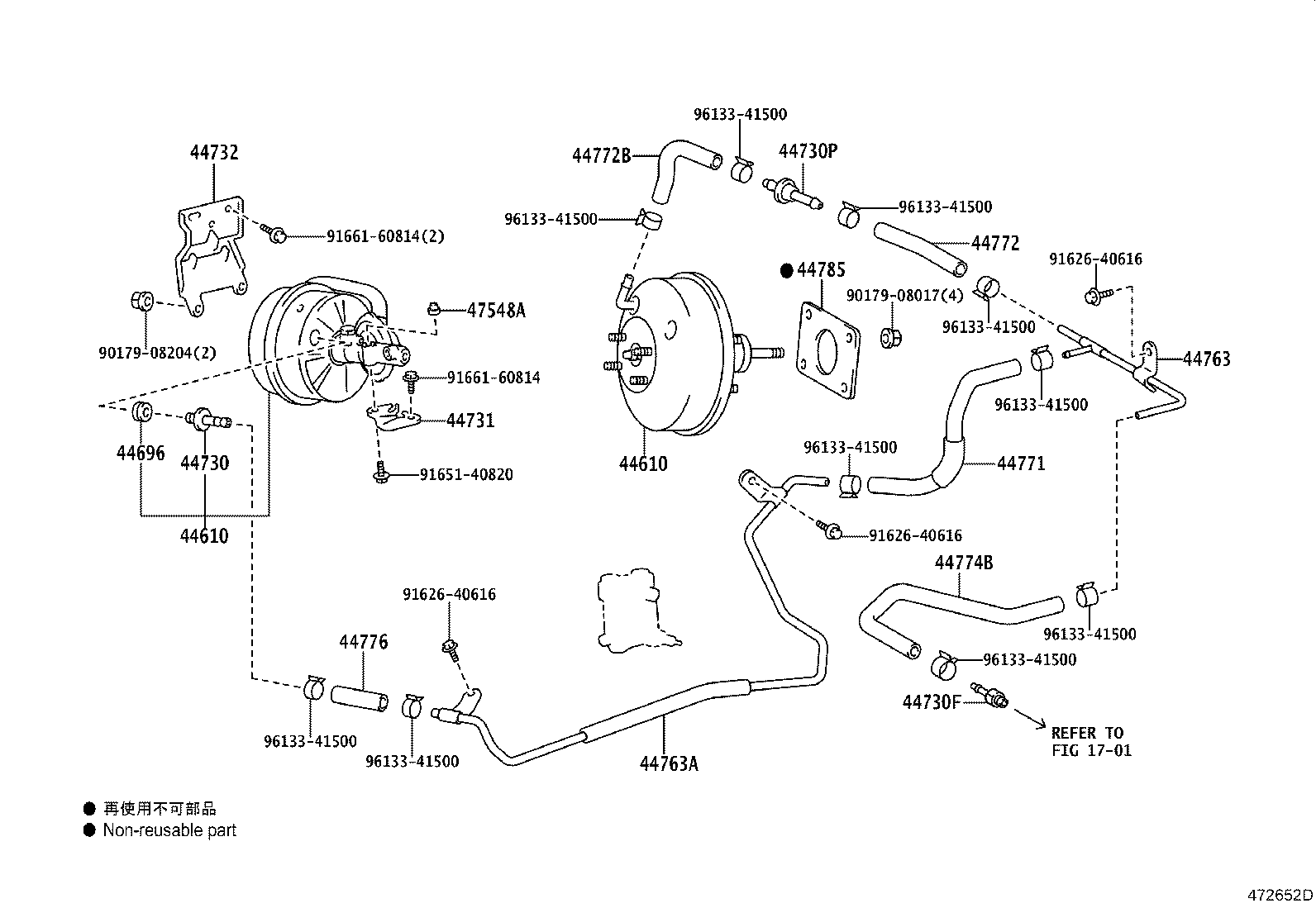 44610-43010 BOOSTER ASSY, BRAKE product image