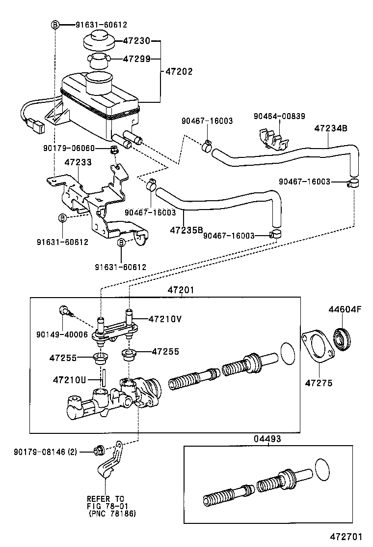 47220-13060 RESERVOIR SUB-ASSY, BRAKE MASTER CYLINDER product image