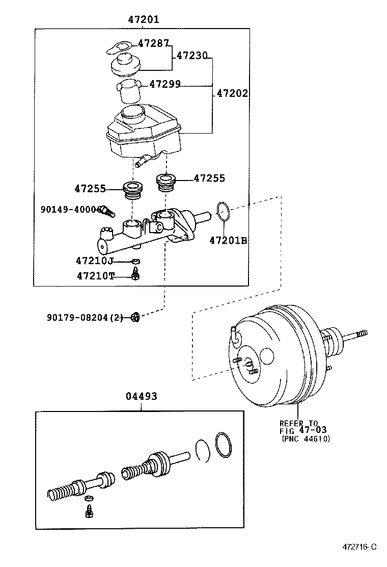 47220-33150 RESERVOIR SUB-ASSY, BRAKE MASTER CYLINDER product image
