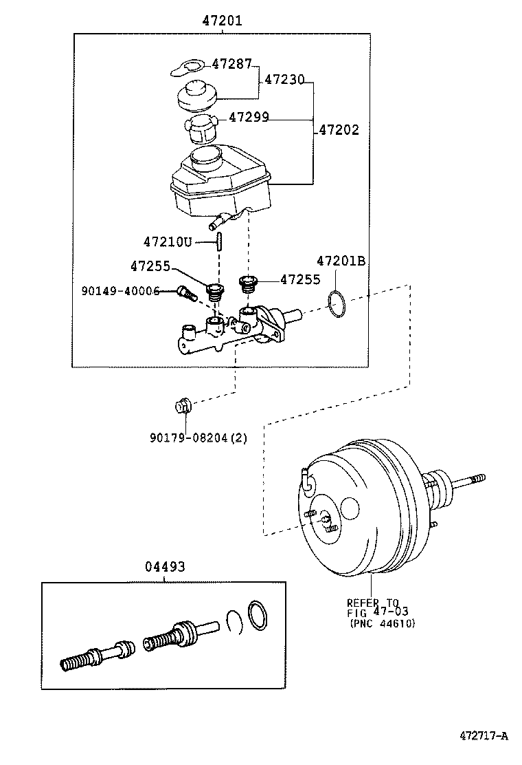 47220-33150 RESERVOIR SUB-ASSY, BRAKE MASTER CYLINDER product image