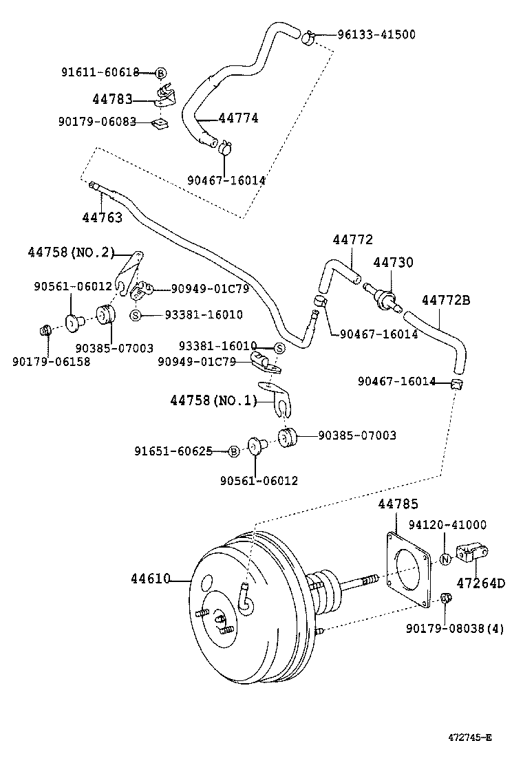 44610-33720 BOOSTER ASSY, BRAKE product image
