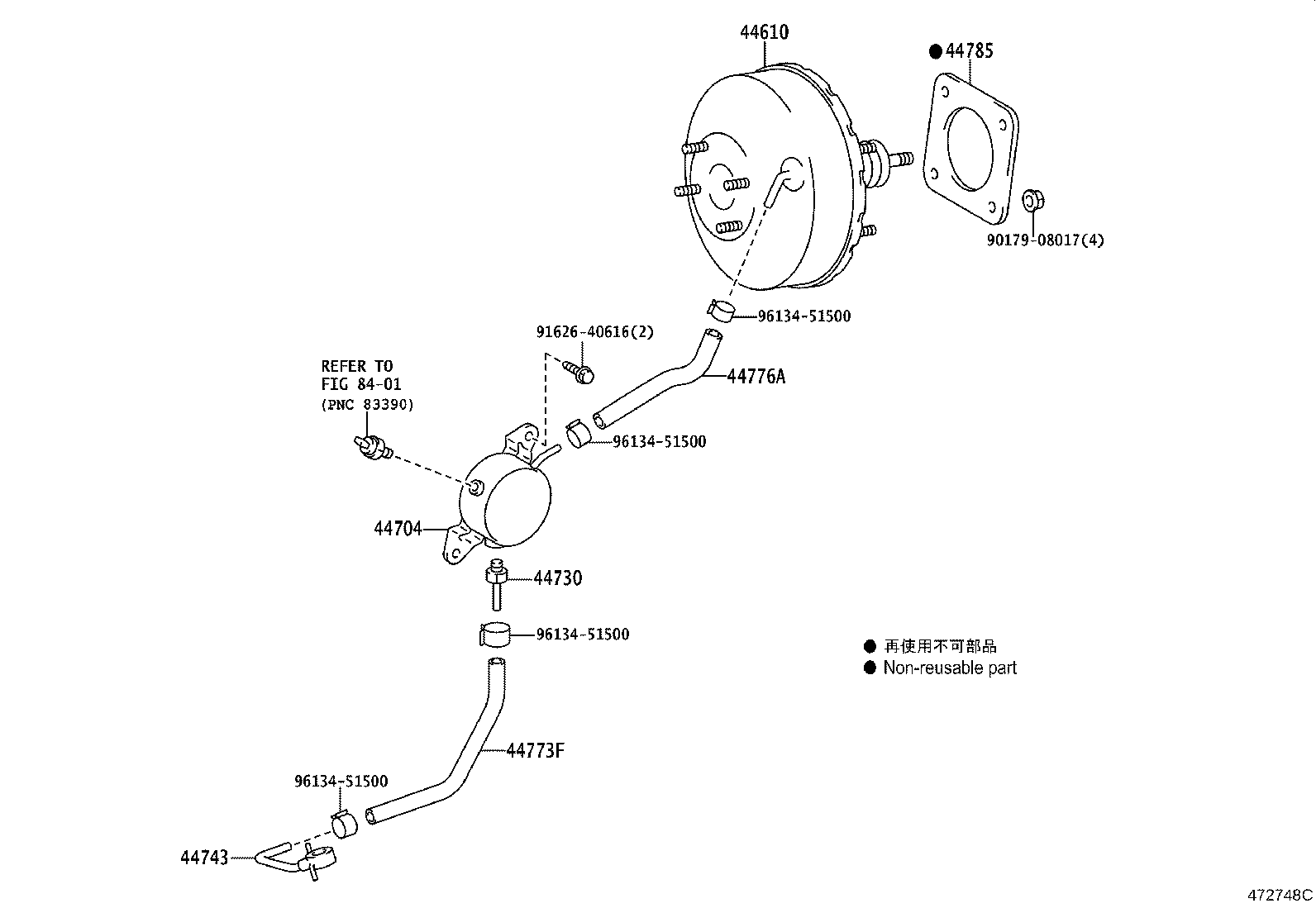44610-43010 BOOSTER ASSY, BRAKE product image