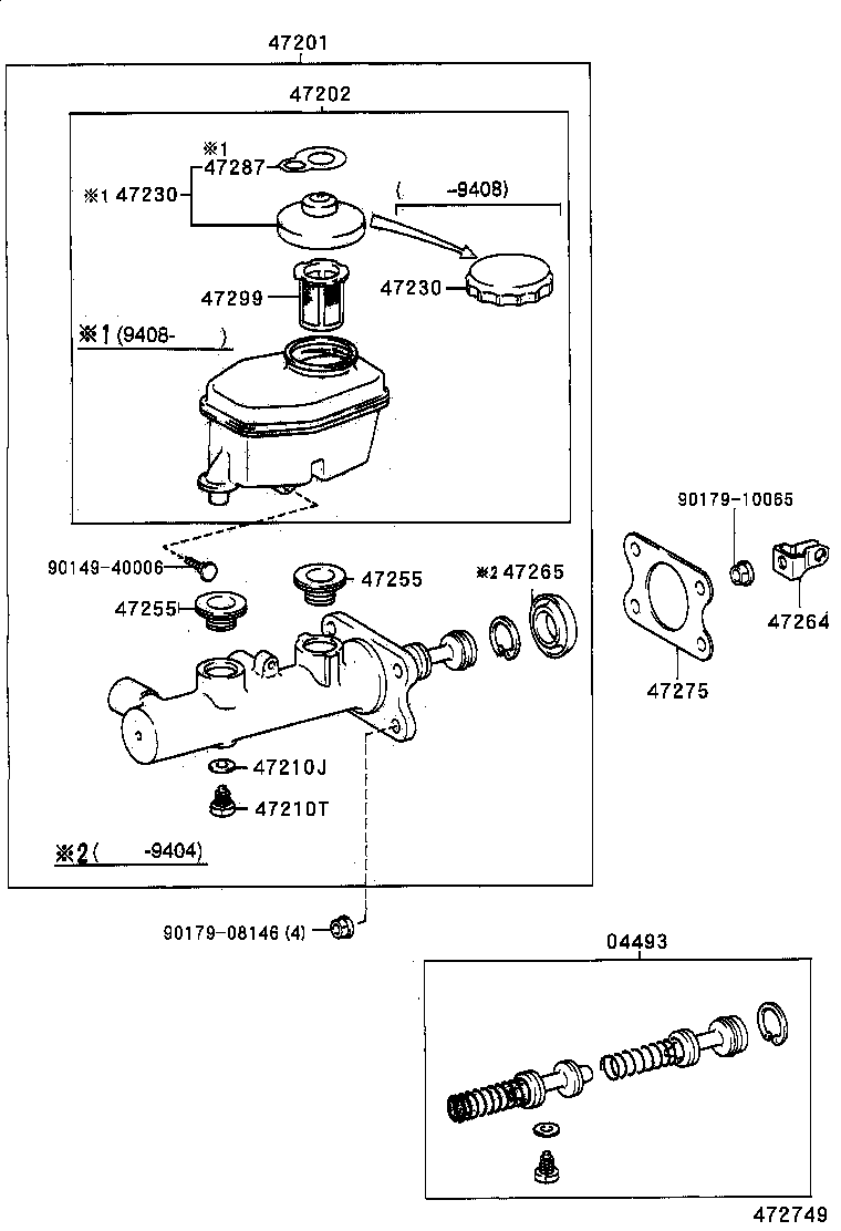47202-35280 RESERVOIR SUB-ASSY, BRAKE MASTER CYLINDER product image