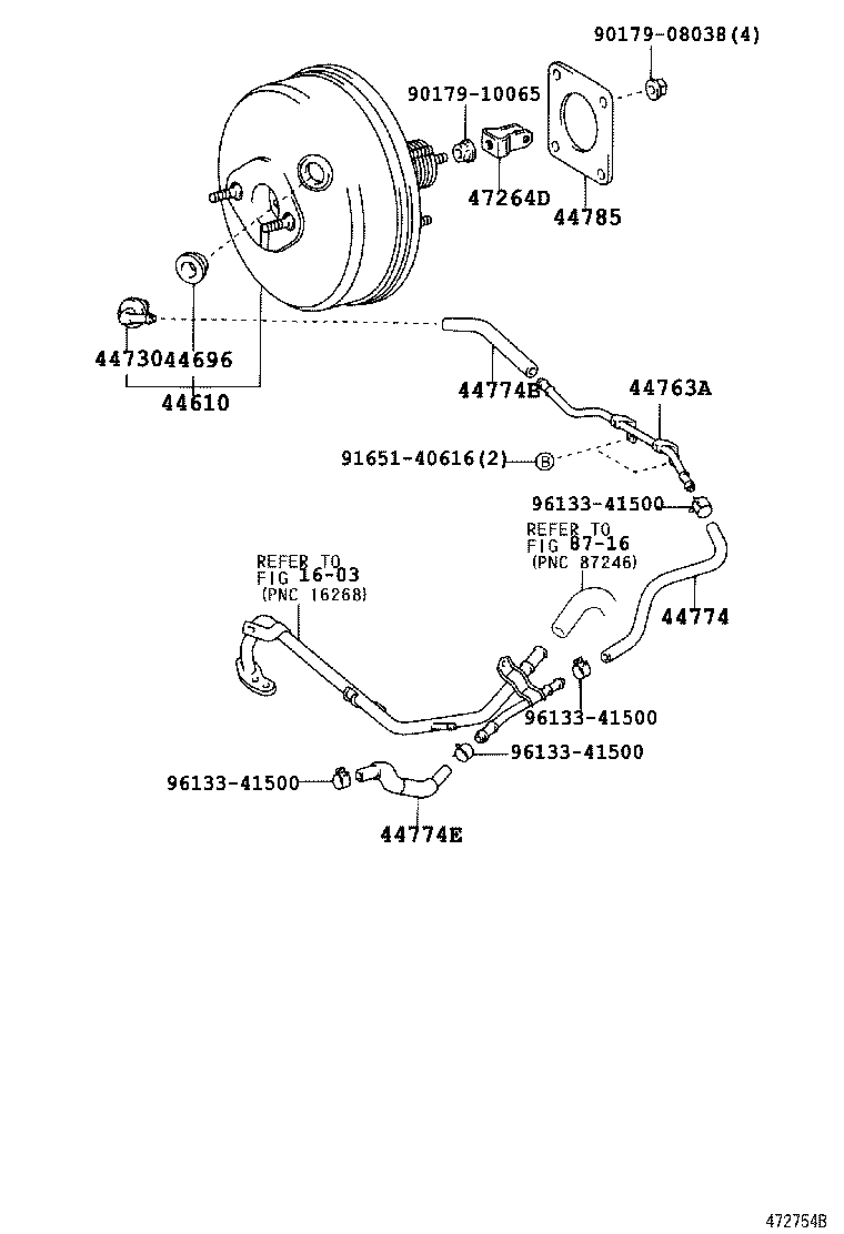 44610-09070 BOOSTER ASSY, BRAKE product image