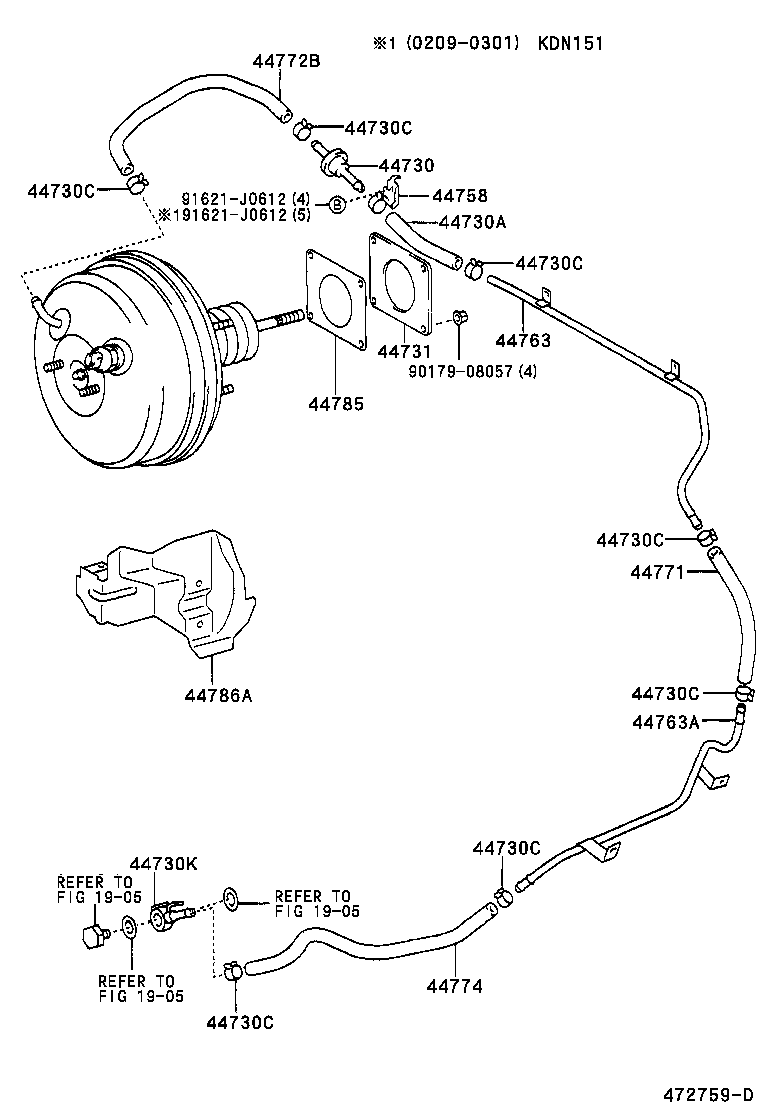 44785-04010 GASKET, BRAKE BOOSTER product image
