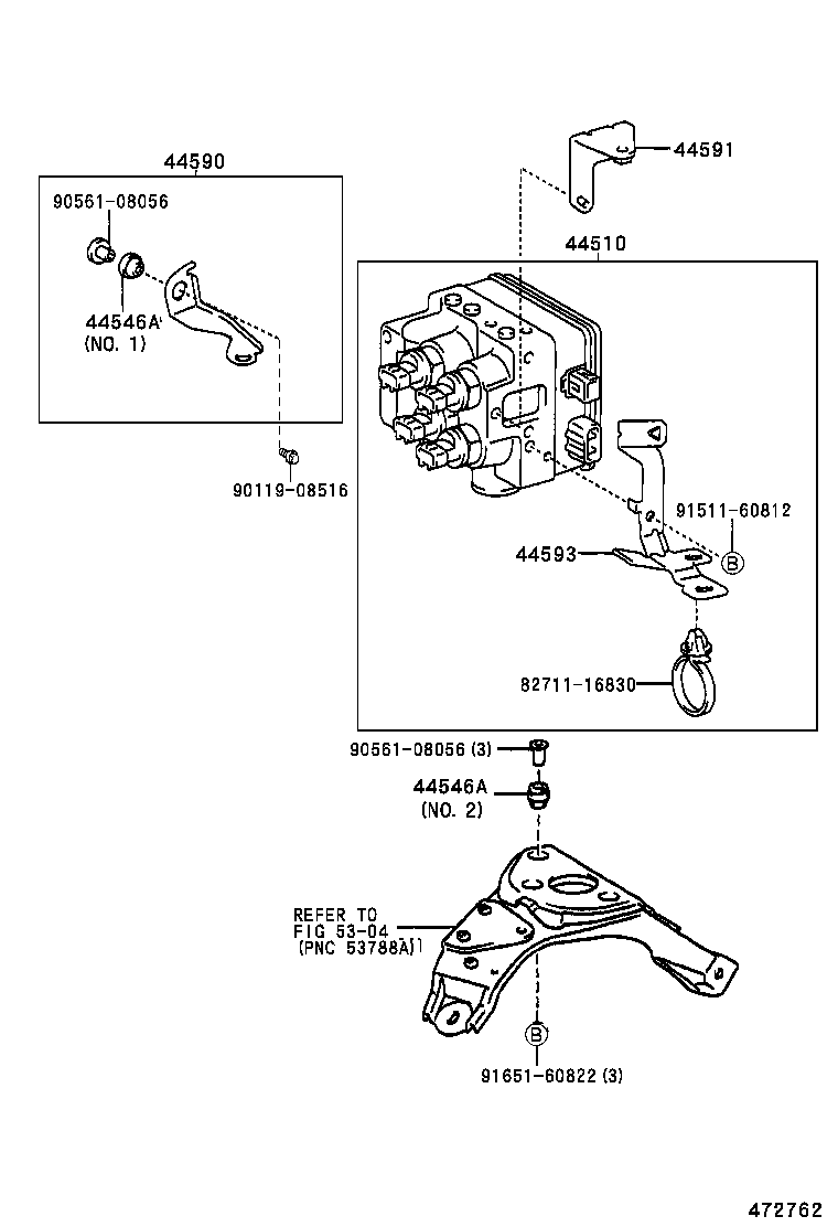 47311-47020 TUBE, FRONT BRAKE, NO.1 product image