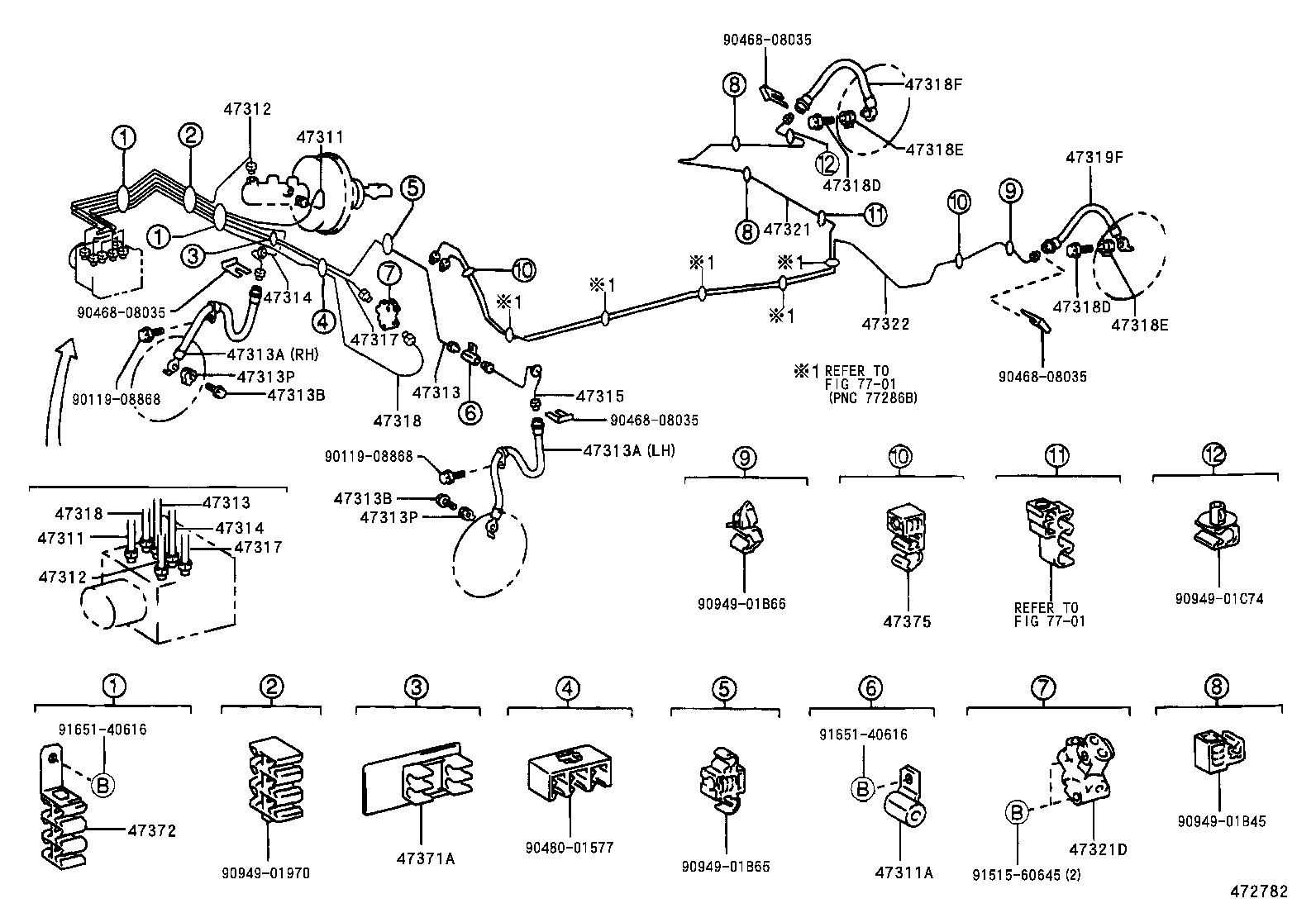 44590-02020 BRACKET ASSY, BRAKE ACTUATOR product image