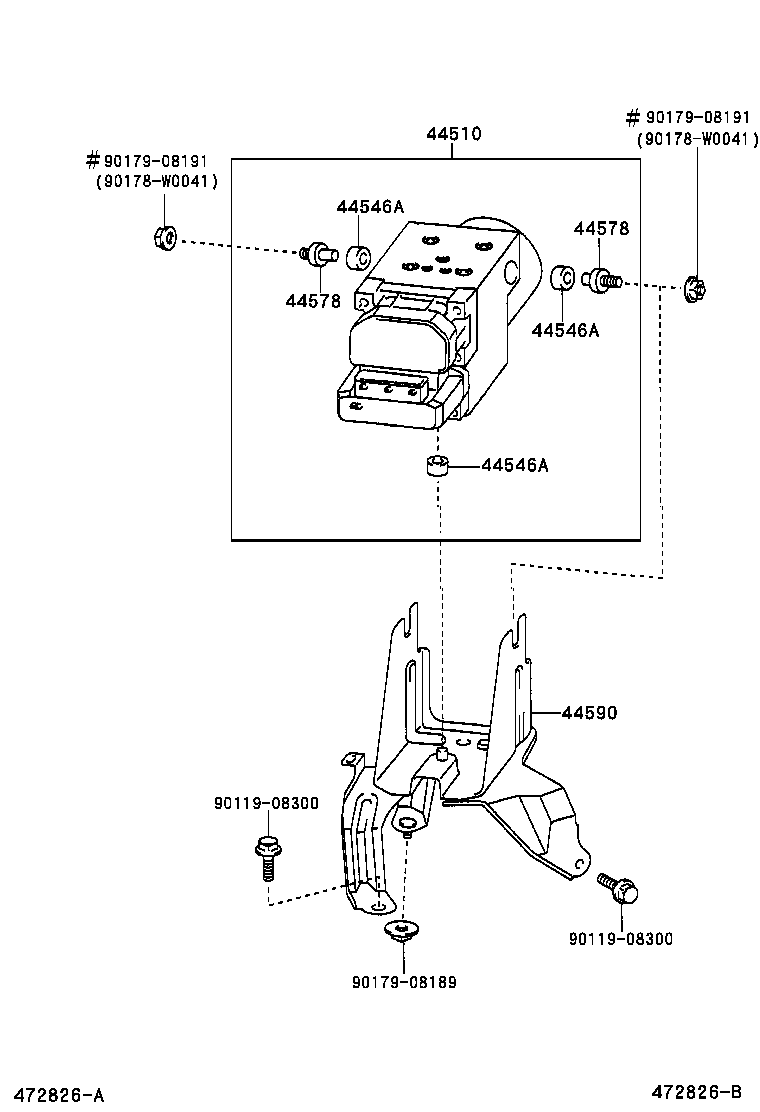 47311-02430 TUBE, FRONT BRAKE, NO.1 product image