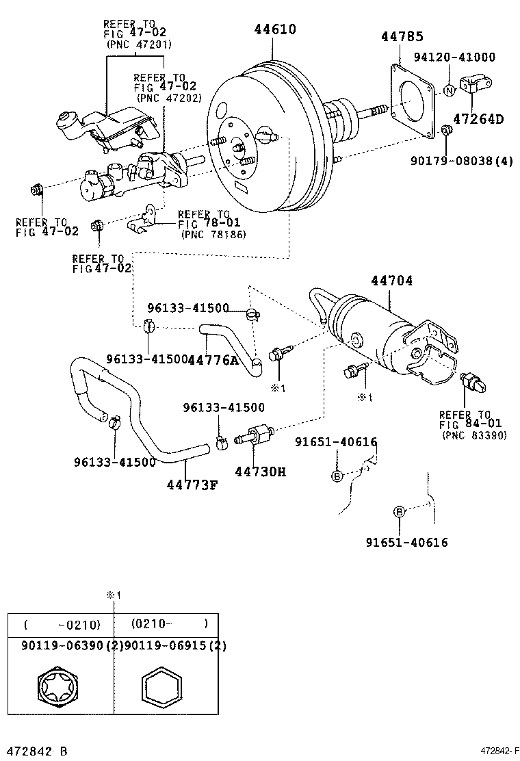 44774-12410 HOSE, UNION TO CONNECTOR TUBE product image