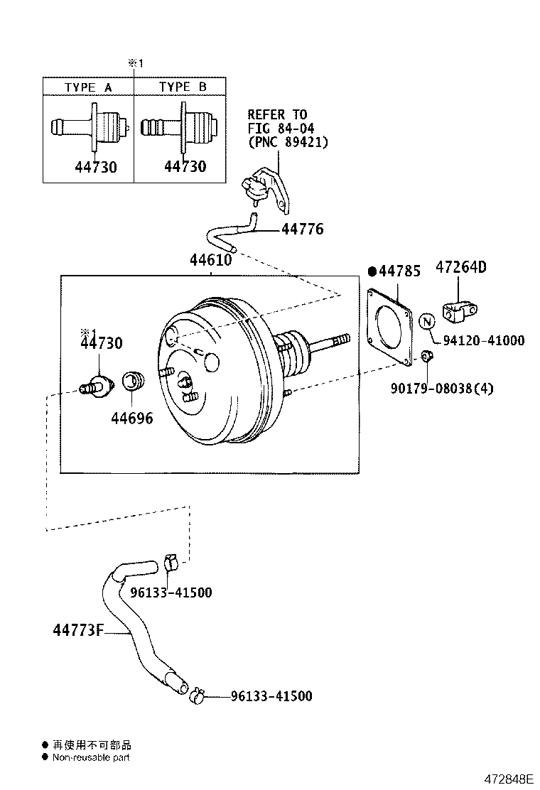 44758-21020 BRACKET, VACUUM CHECK VALVE product image