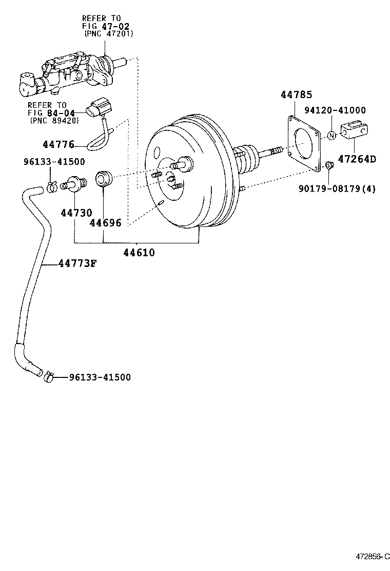 44776-28040 HOSE, BRAKE BOOSTER product image