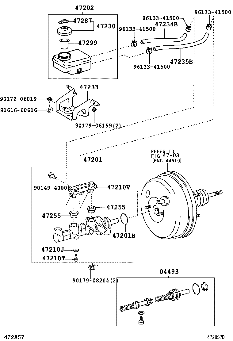 47233-28110 BRACKET, RESERVOIR product image