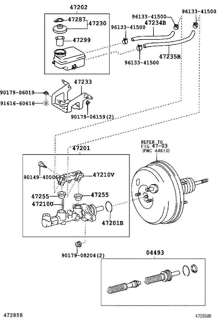 47233-28110 BRACKET, RESERVOIR product image