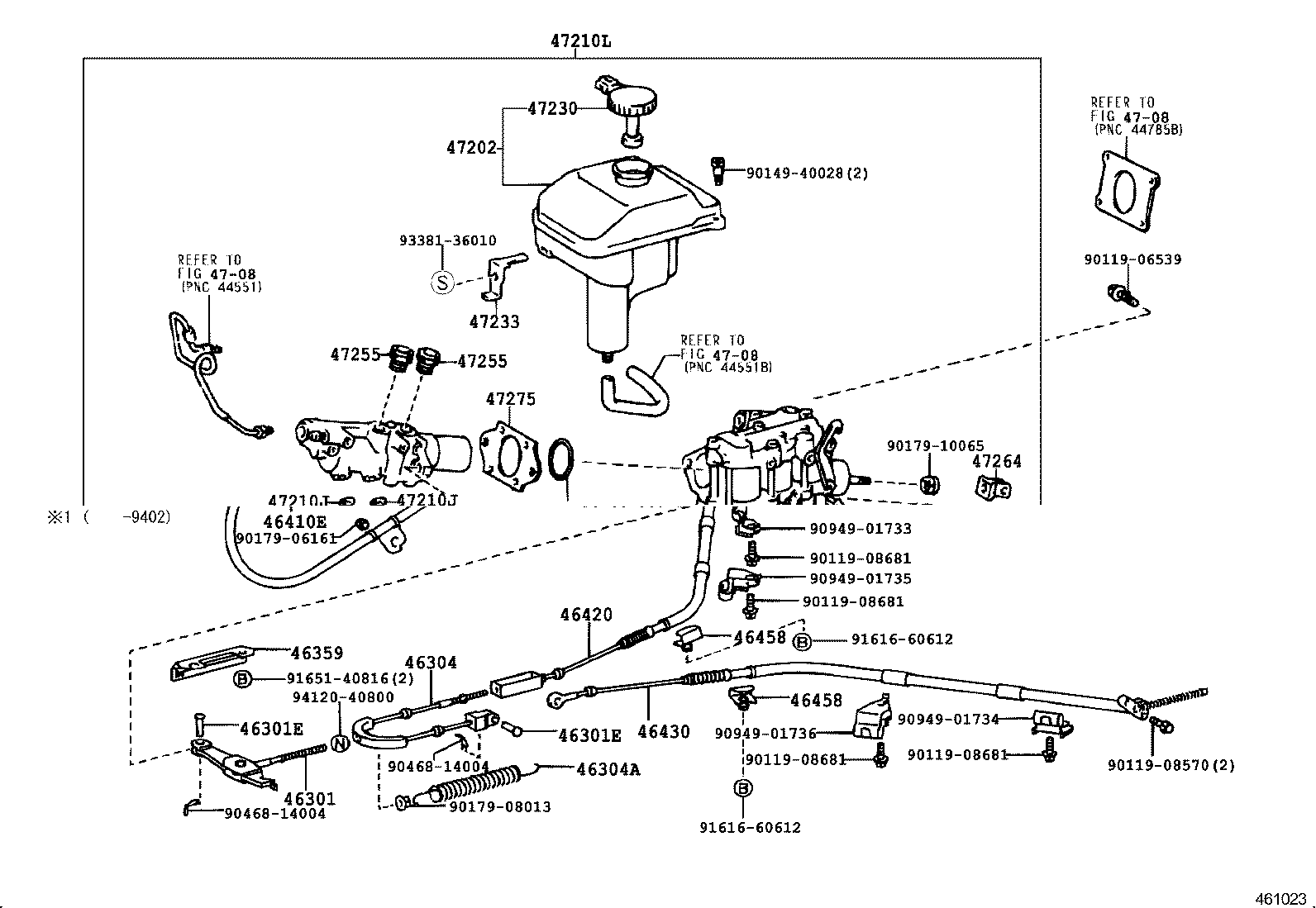 47210-30030 BRAKE BOOSTER ASSY, W/MASTER CYLINDER product image