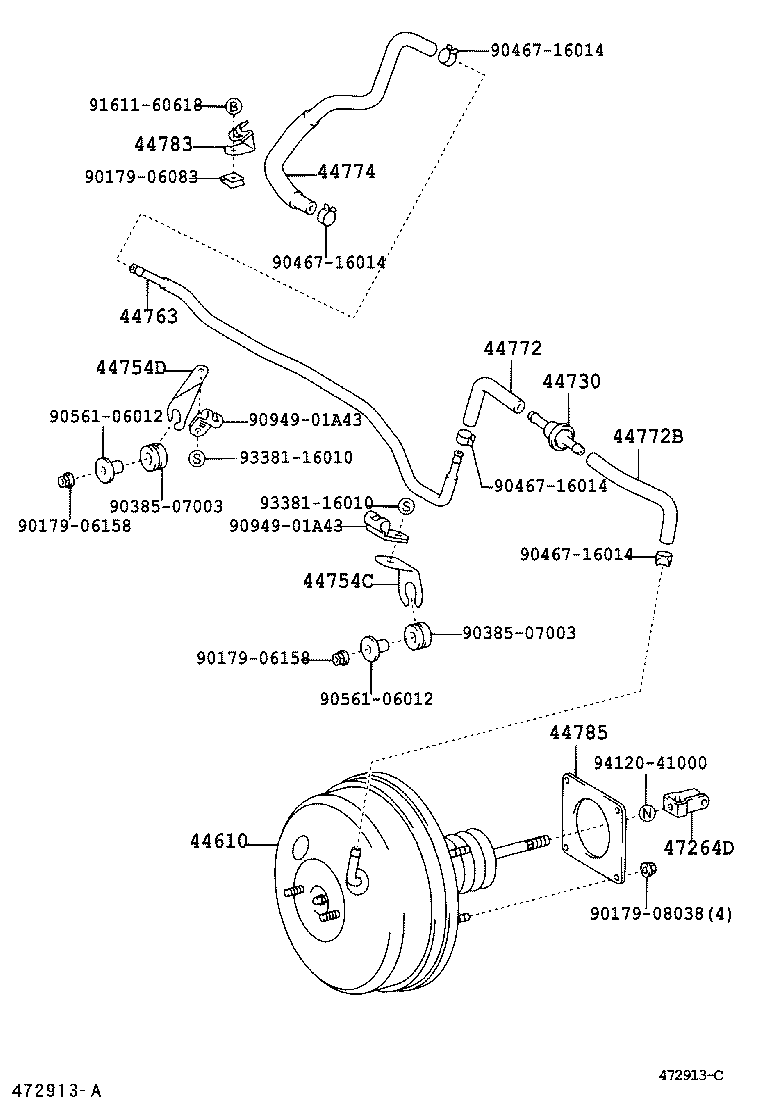 44610-06240 BOOSTER ASSY, BRAKE product image
