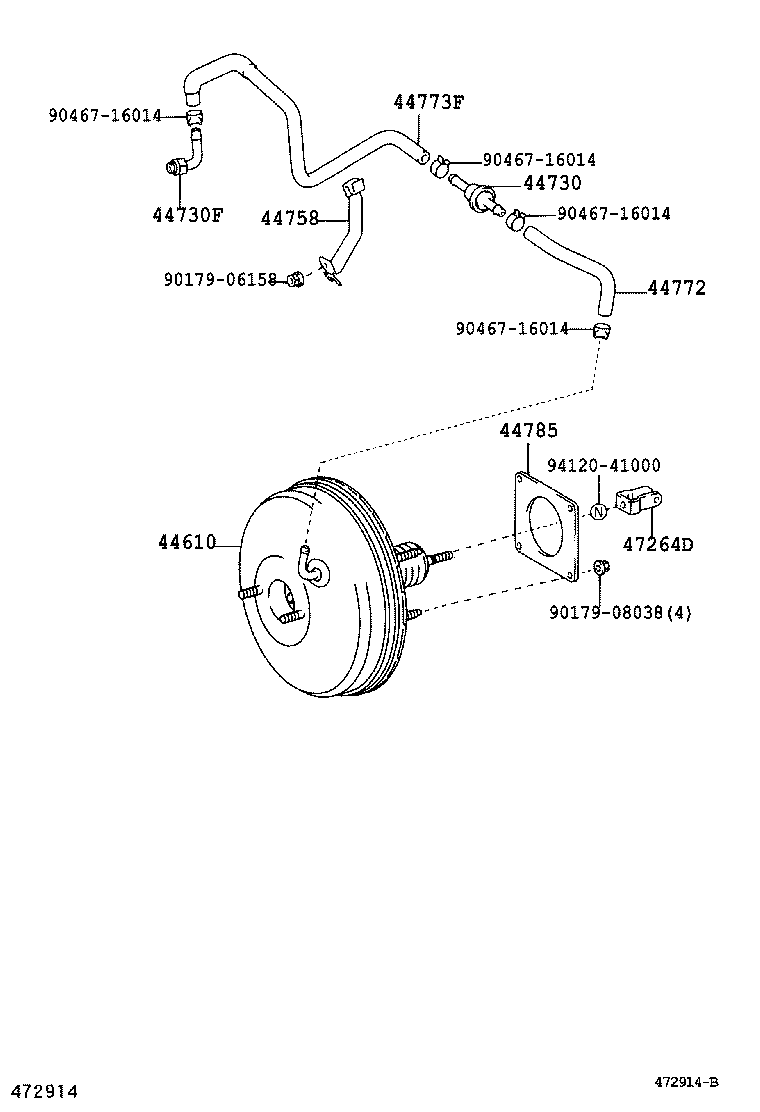 44610-06240 BOOSTER ASSY, BRAKE product image