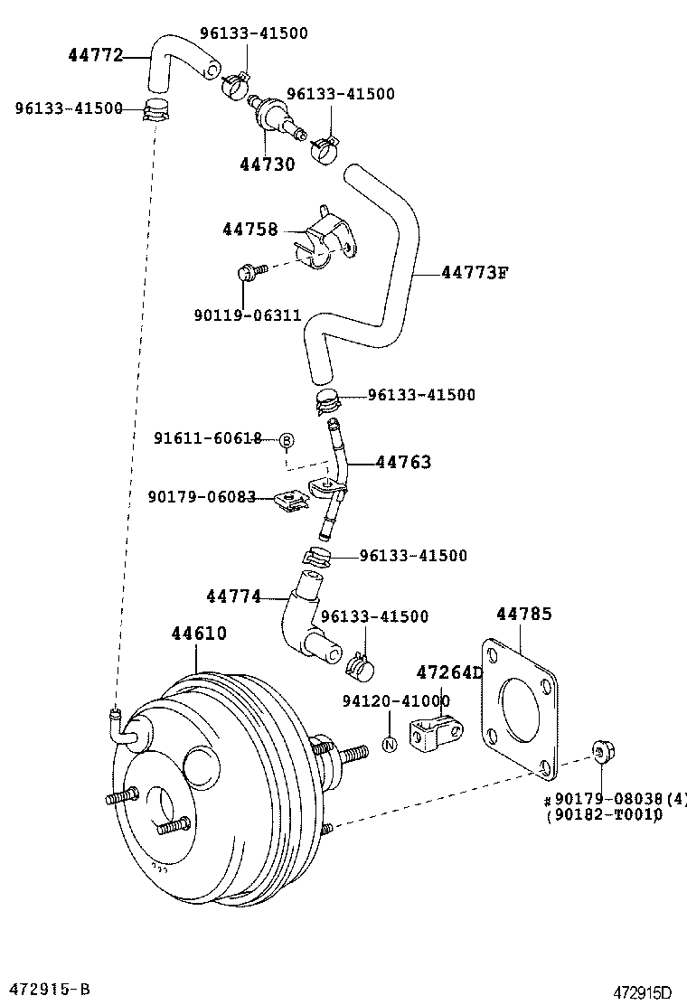 44610-06240 BOOSTER ASSY, BRAKE product image