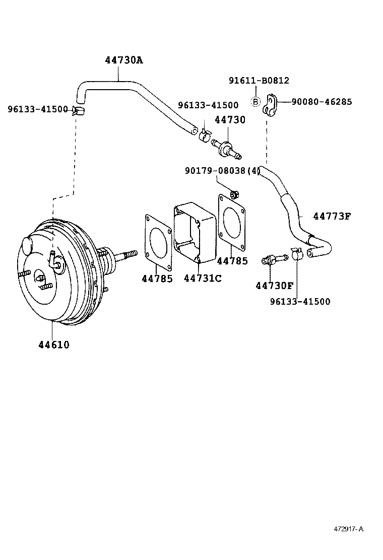 44731-38020 BRACKET, BRAKE BOOSTER product image