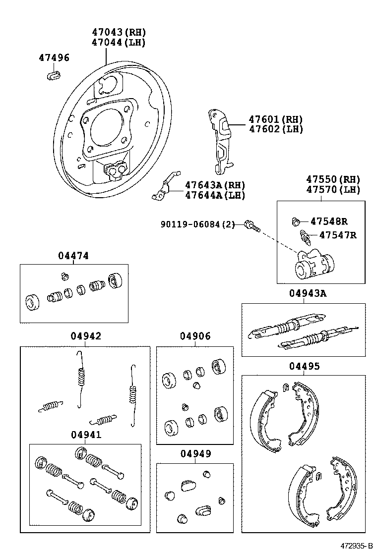 Toyota 47491-20011 PLUG, HOLE(FOR REAR BRAKE)