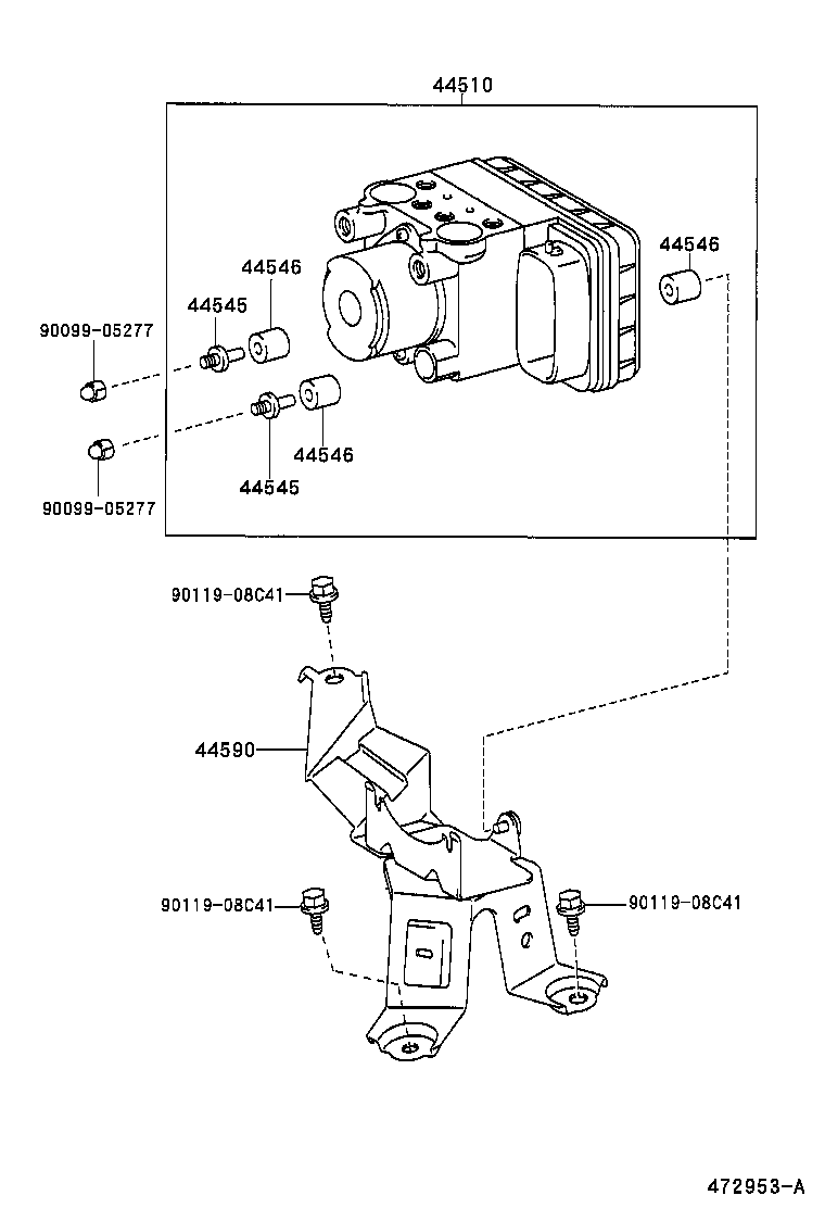 47311-58010 TUBE, FRONT BRAKE, NO.1 product image