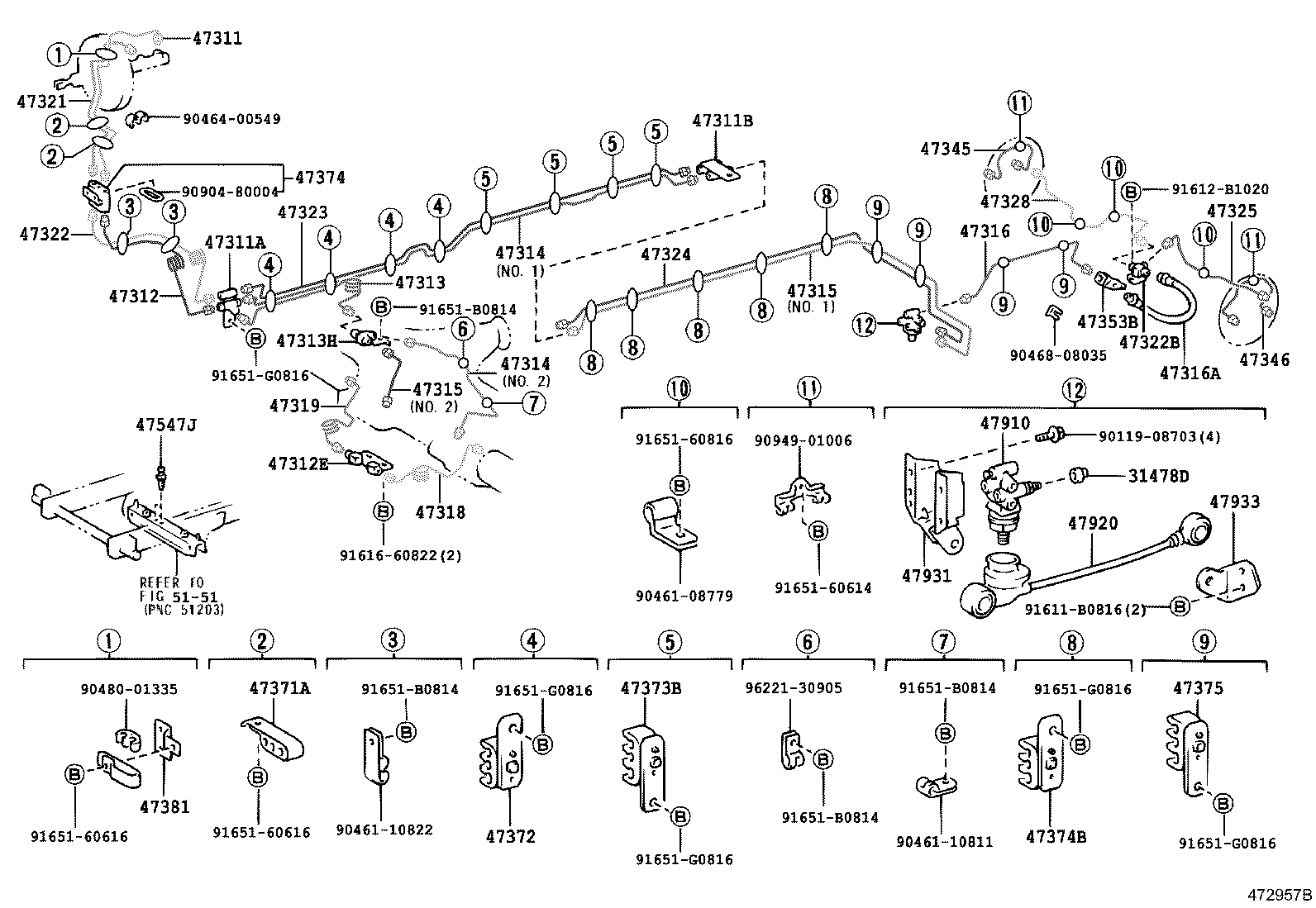 44591-36010 BRACKET, BRAKE ACTUATOR, NO.1 product image
