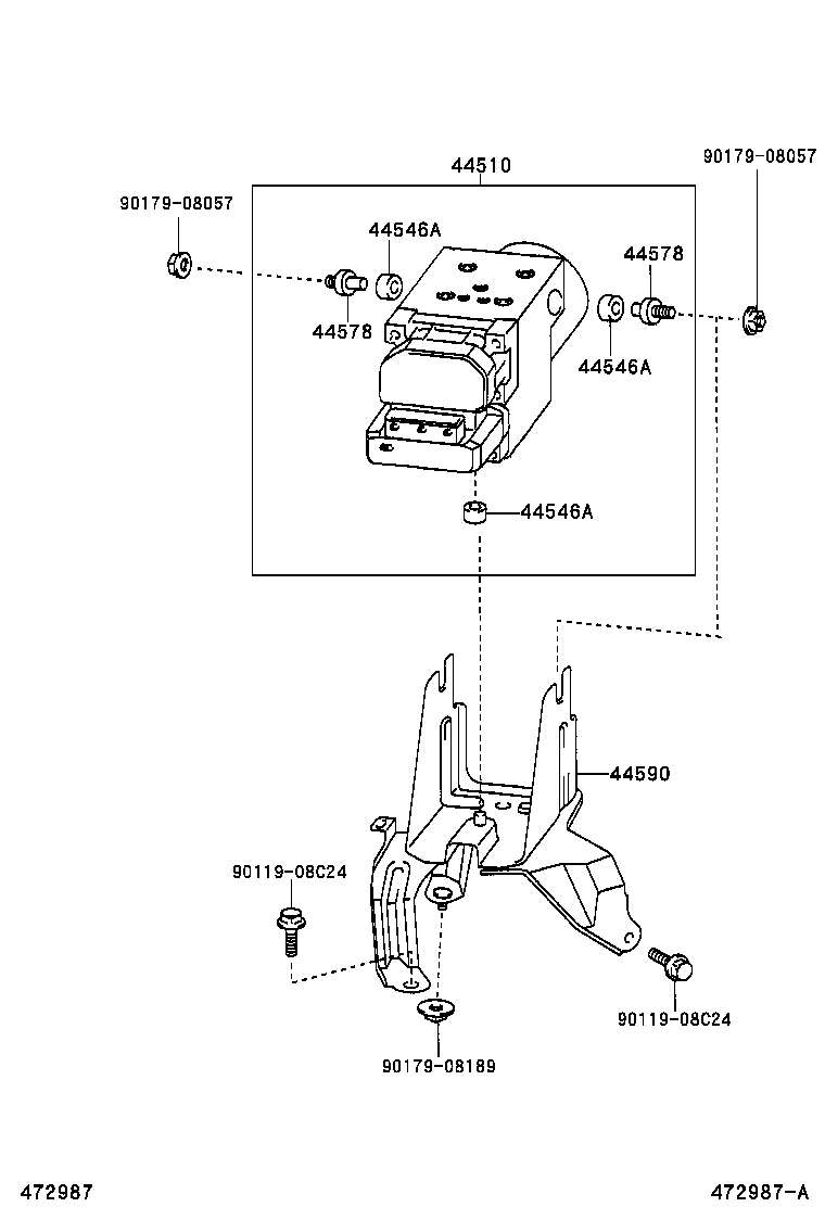 47312-02070 TUBE, FRONT BRAKE, NO.9 product image