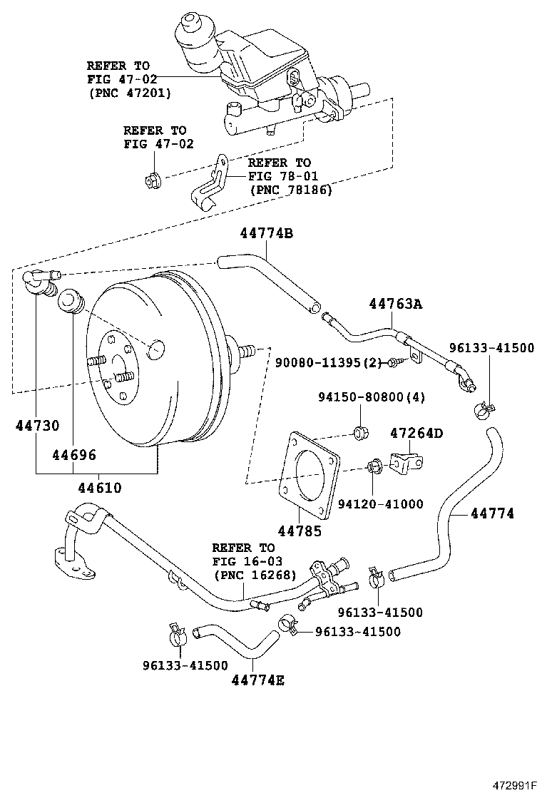 44610-01050 BOOSTER ASSY, BRAKE product image