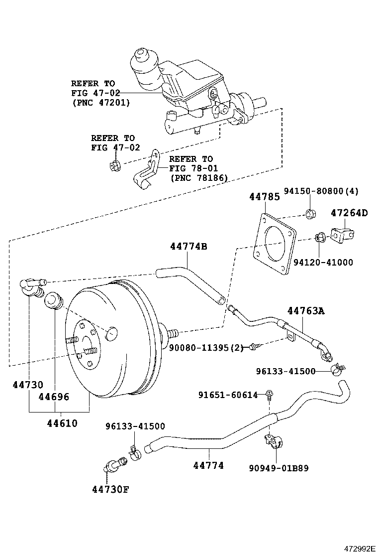 44610-01050 BOOSTER ASSY, BRAKE product image