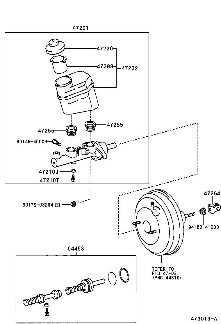 04493-07031 CYLINDER KIT, BRAKE MASTER product image