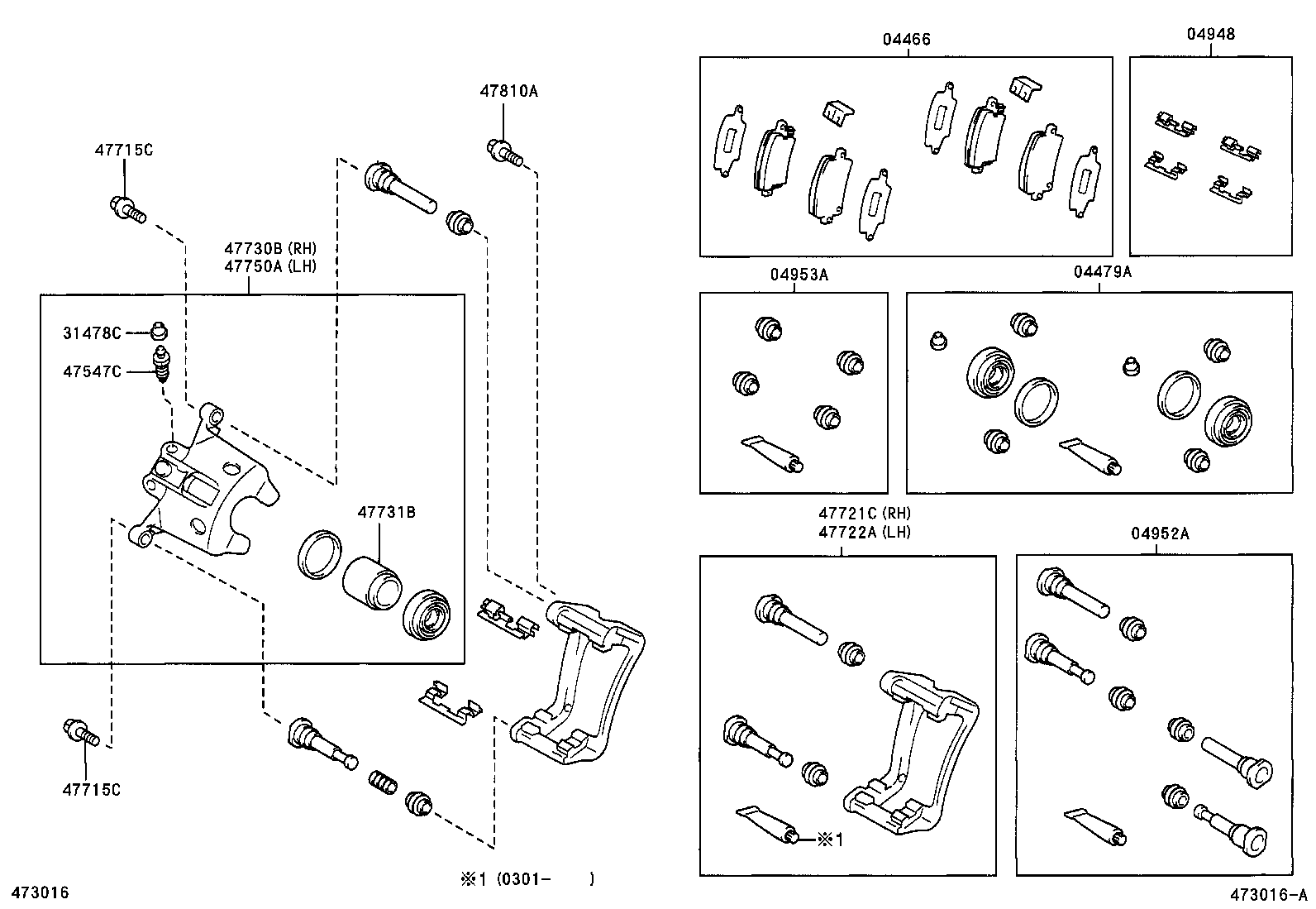 04479-02140 CYLINDER KIT, DISC BRAKE, REAR product image