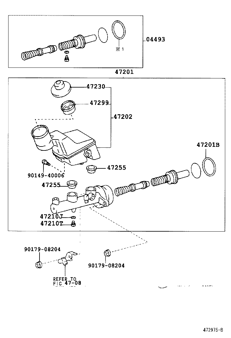 47255-02020 GROMMET, MASTER CYLINDER RESERVOIR product image