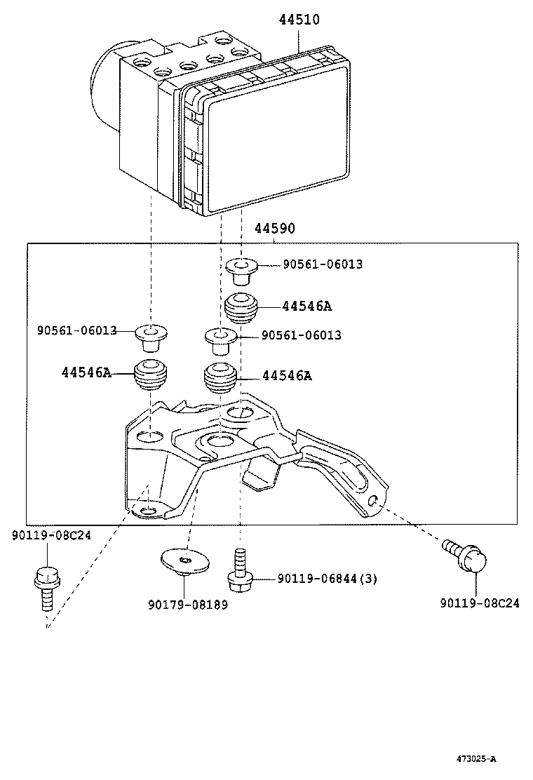 47312-02070 TUBE, FRONT BRAKE, NO.9 product image