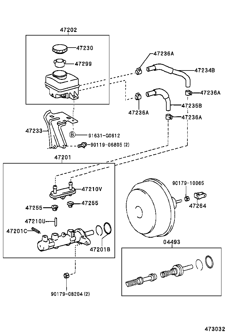 47220-48060 RESERVOIR SUB-ASSY, BRAKE MASTER CYLINDER product image