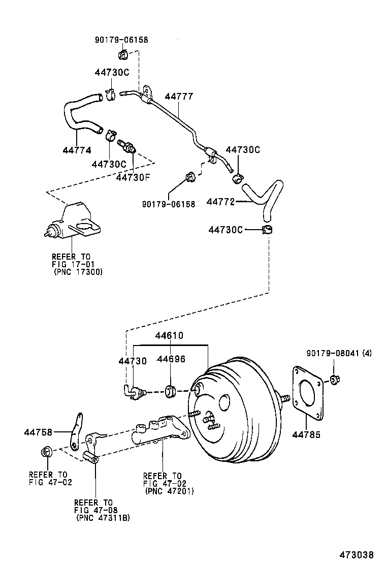 44772-48010 HOSE, CHECK VALVE TO CONNECTOR TUBE product image