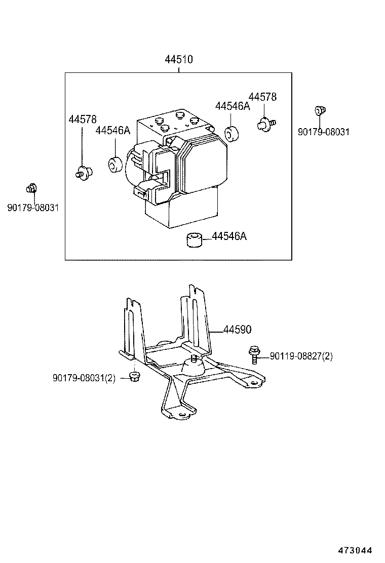 47311-YC010 TUBE, FRONT BRAKE, NO.1 product image