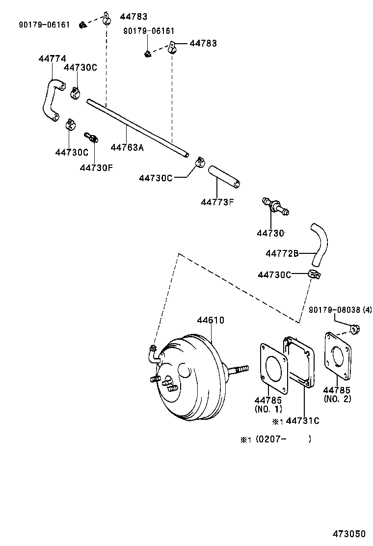 44610-08030 BOOSTER ASSY, BRAKE product image