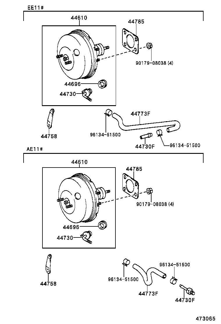 44610-1E460 BOOSTER ASSY, BRAKE product image