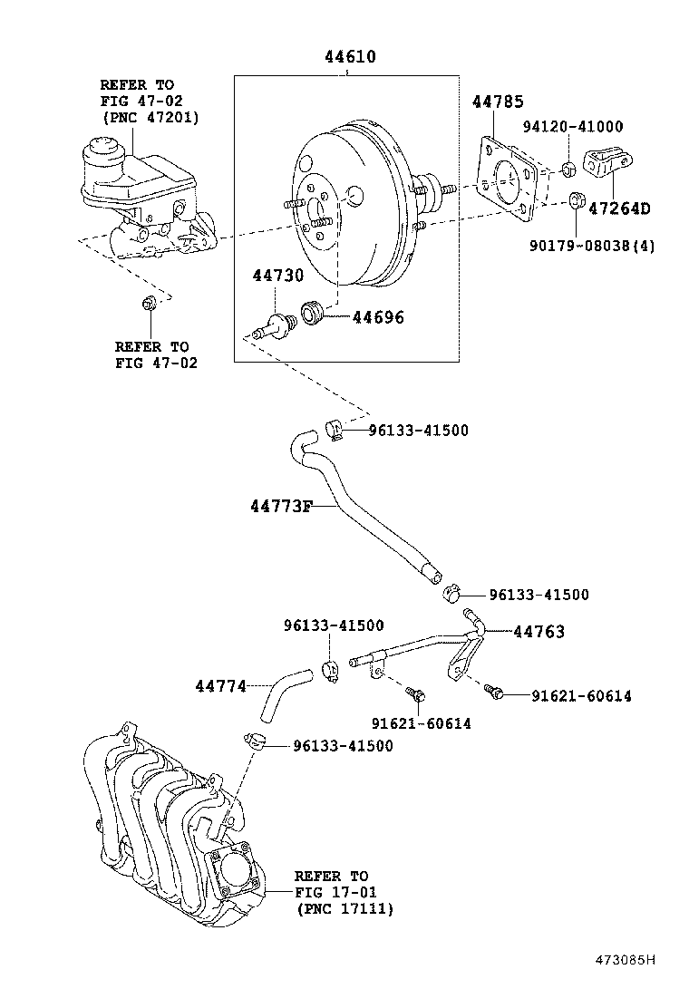 44610-52170 BOOSTER ASSY, BRAKE product image