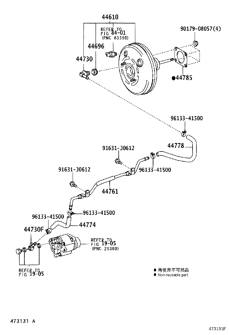 44779-60050 HOSE, UNION TO CONNECTOR product image