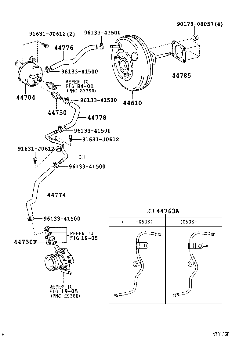 44779-60050 HOSE, UNION TO CONNECTOR product image