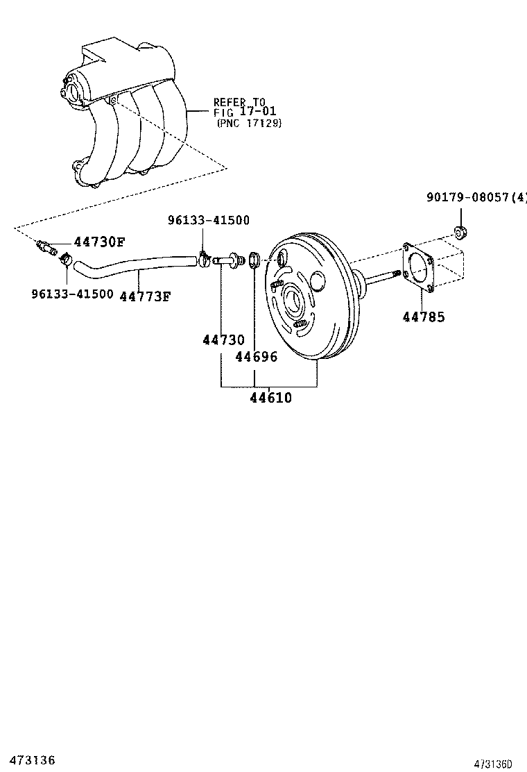 44779-60050 HOSE, UNION TO CONNECTOR product image