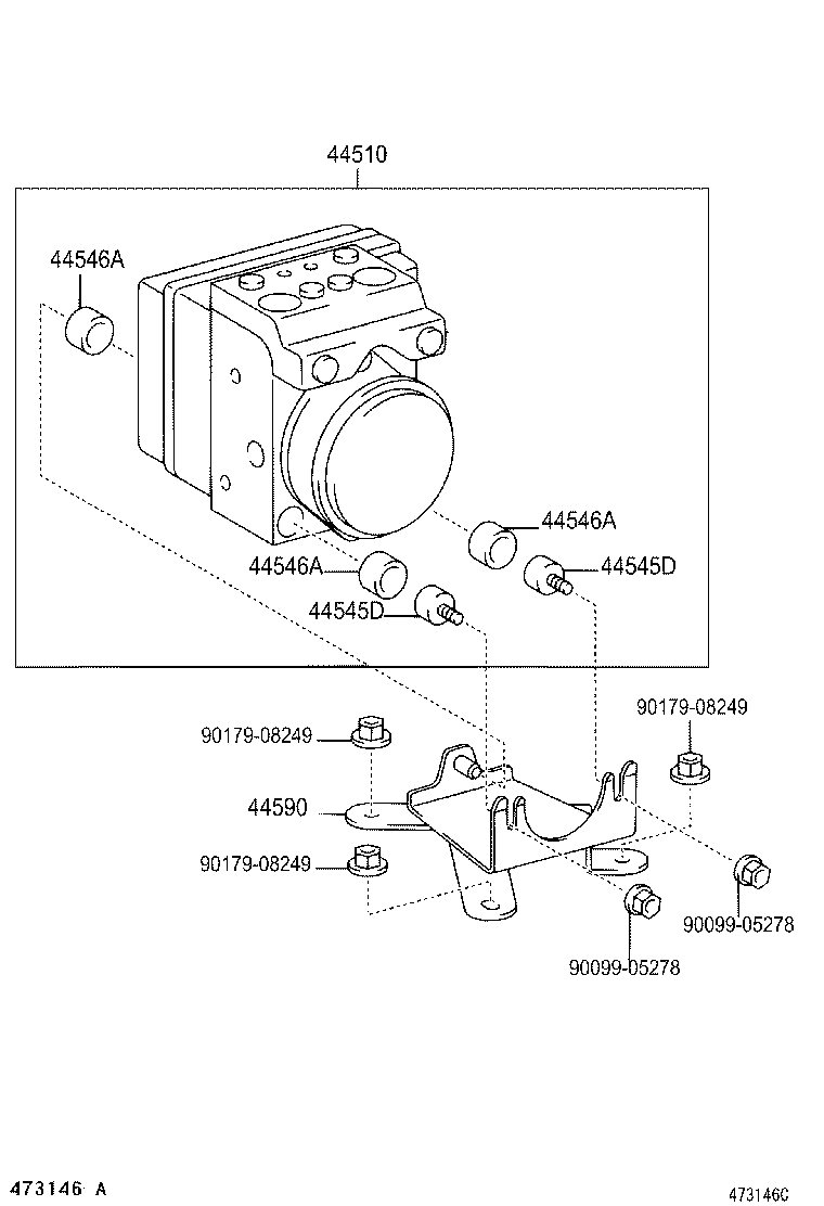 47327-0G020 TUBE, REAR BRAKE, NO.7 product image