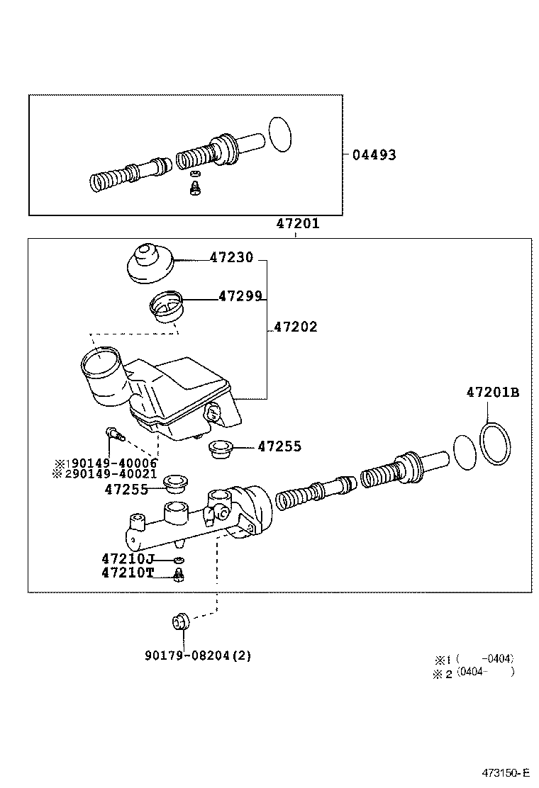 47220-02150 RESERVOIR SUB-ASSY, BRAKE MASTER CYLINDER product image