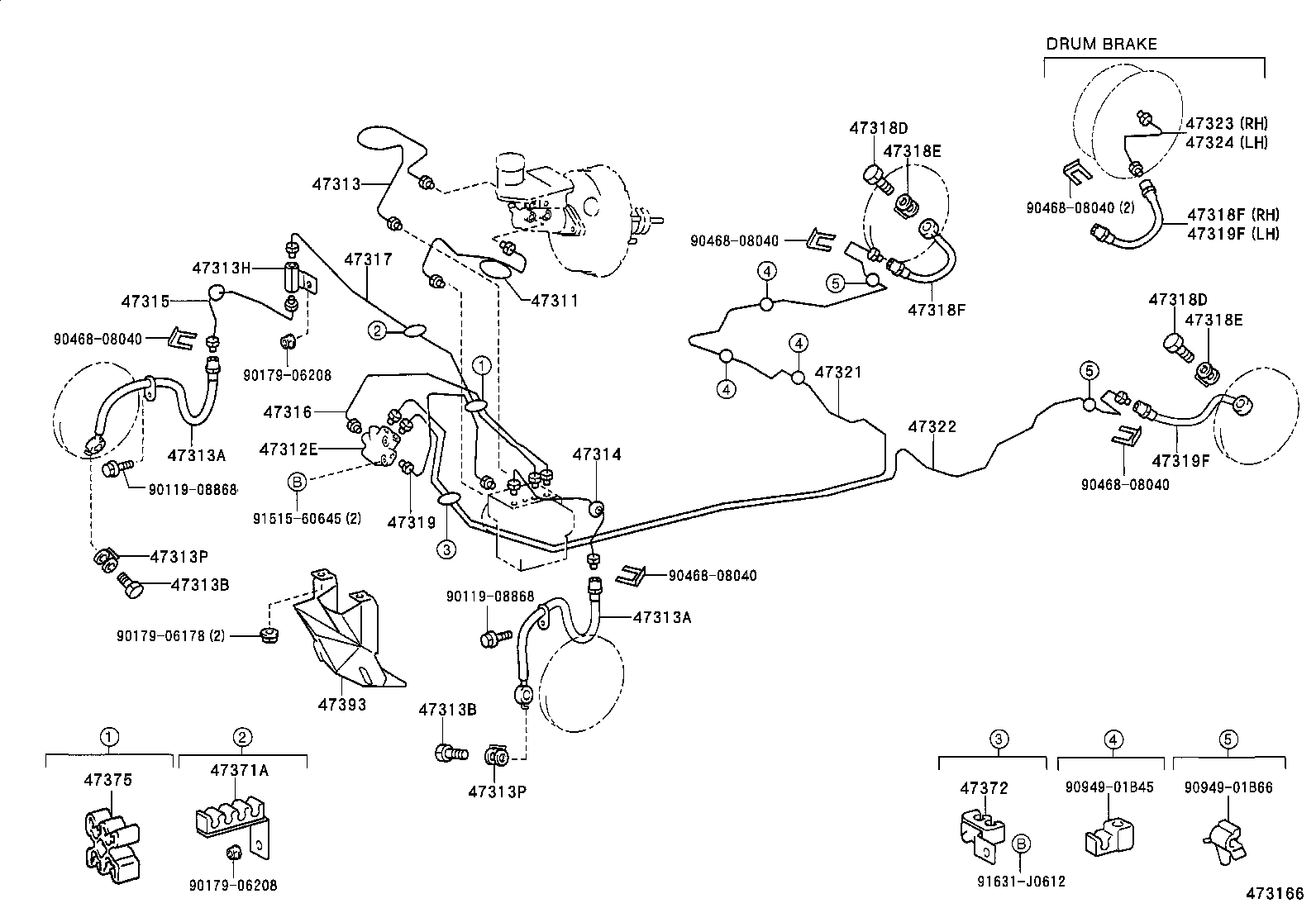 44590-20040 BRACKET ASSY, BRAKE ACTUATOR product image