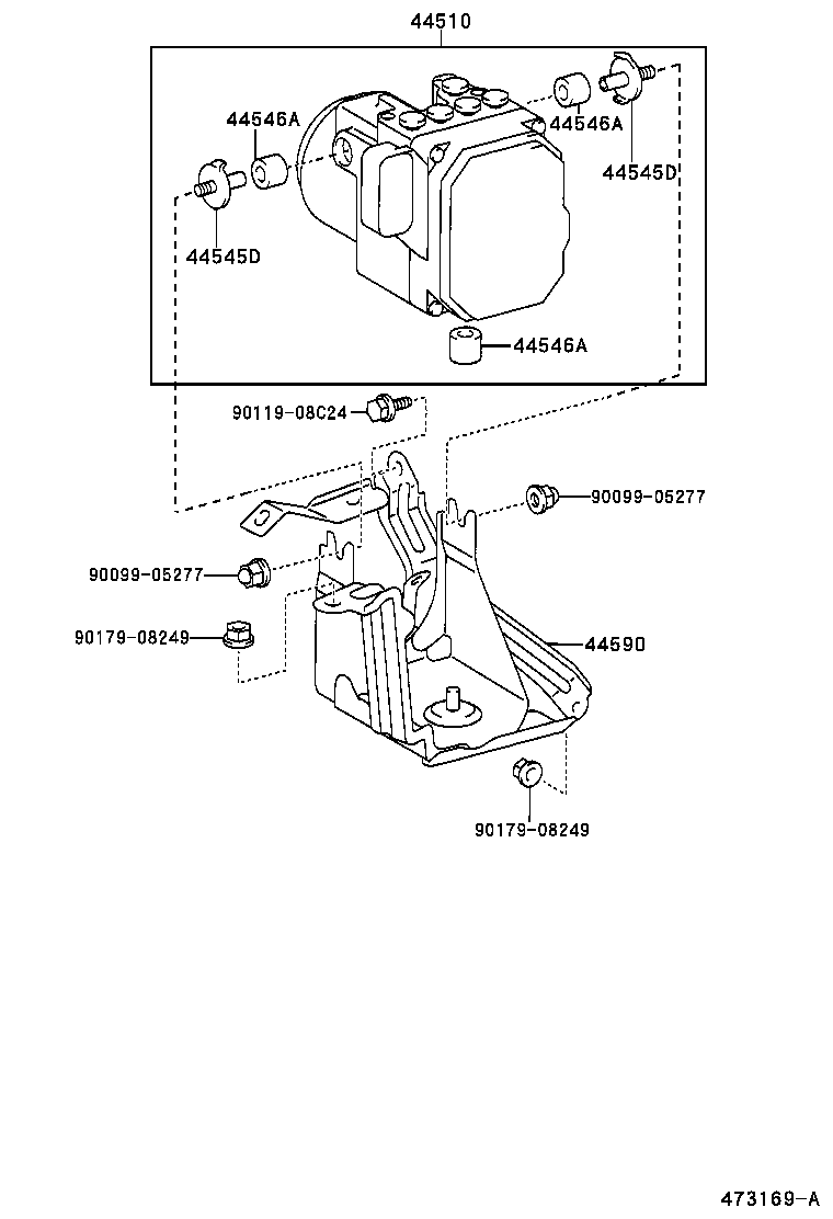 47315-20740 TUBE, FRONT BRAKE, NO.5 product image