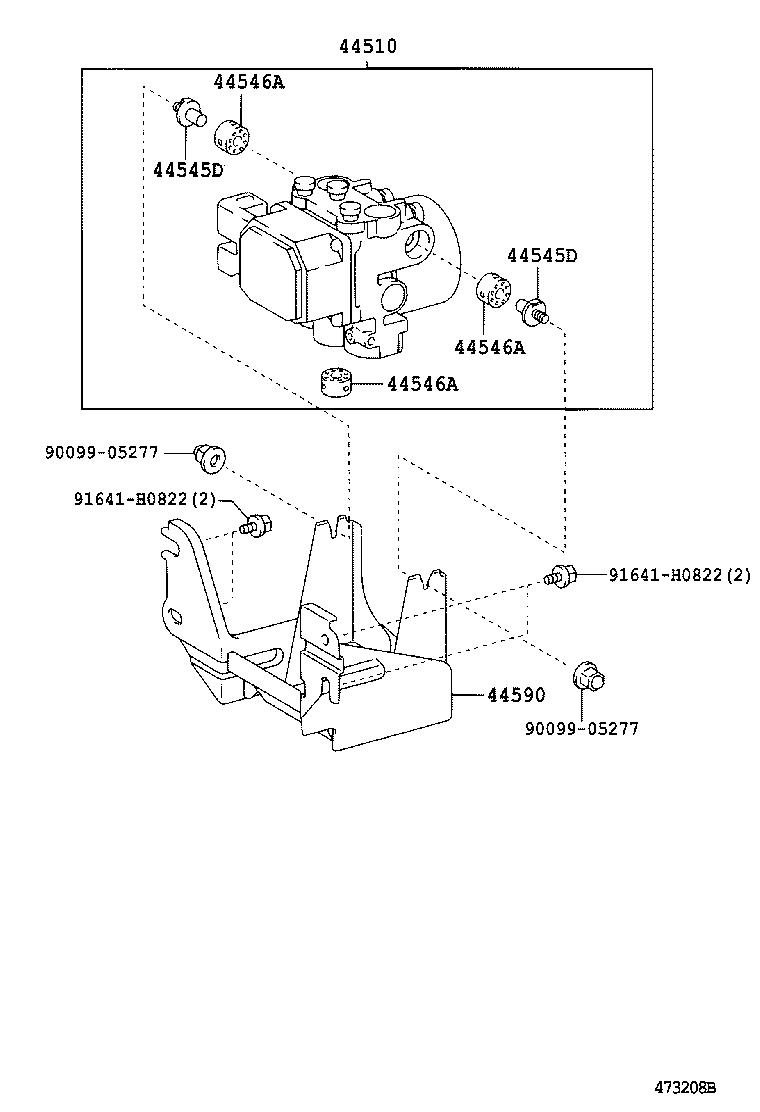 04477-27010 BUSH & BOOT KIT, LOAD SENSING SPRING product image
