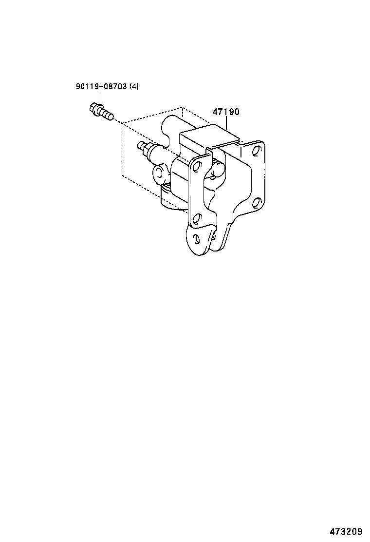 04477-27010 BUSH & BOOT KIT, LOAD SENSING SPRING product image